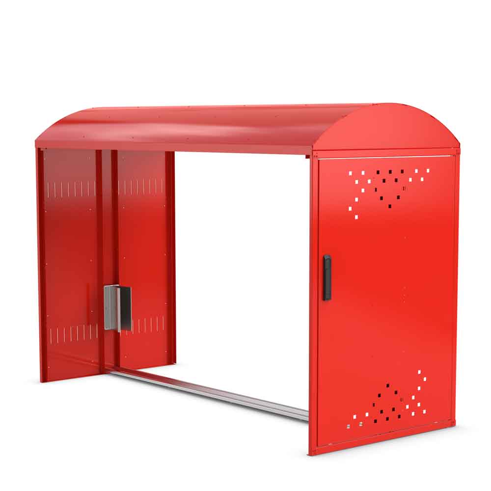 Fahrradgarage BikeBox 1 B - Anbausatz ohne oder mit 1 Seitenwand - RAL Farbe nach Wahl Fahrradgarage BikeBox 1 B - Anbausatz ohne oder mit 1 Seitenwand - RAL Farbe nach Wahl