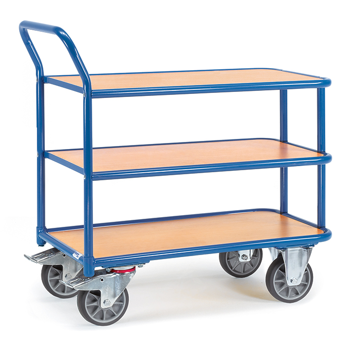 2610-98f403 Tischwagen in 2 Ausführungen - Baukastensystem - 3 Ladeflächen - Tragkraft 400 kg