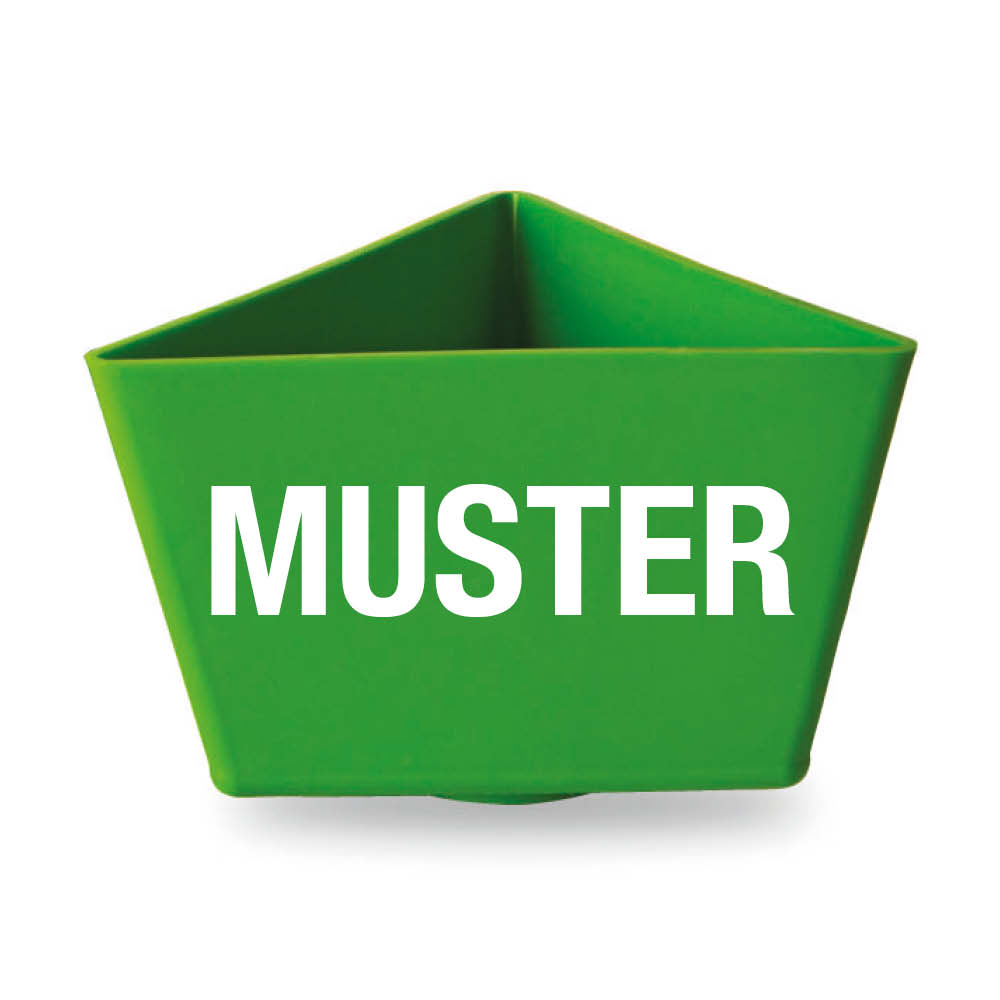 Leitzahlenträger - Beschriftung 1-zeilig - Wunschtext bis 6 Buchstaben - ohne Bodenhaftung - 11 Farben