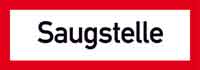 Feuerwehrzeichen Saugstelle