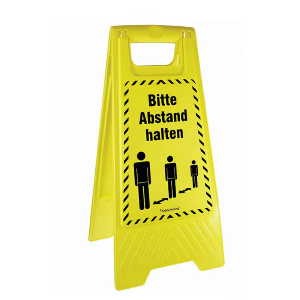 30-82-530-5-00-01-056-warnaufsteller-bitte-abstand-halten-31b625 Warnaufsteller - Bitte Abstand halten! - 2-seitige Beschriftung