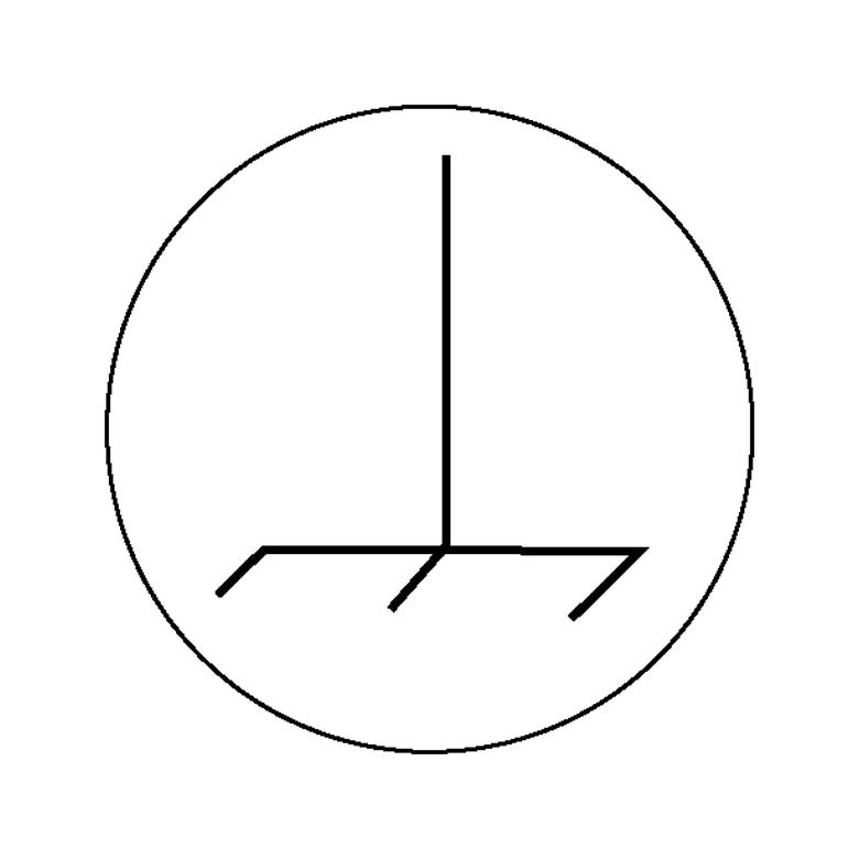 Etiketten - Kennzeichnung elektrische Betriebsmittel - Masse-Anschluss