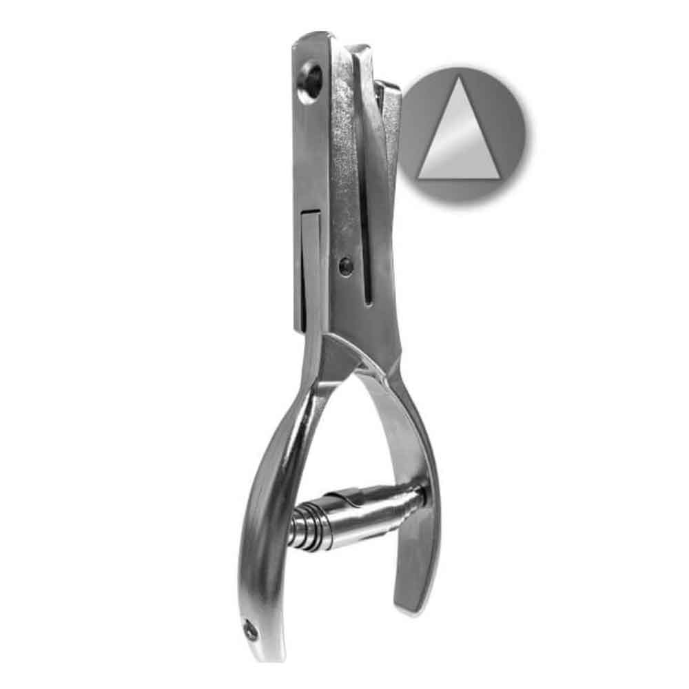 Kerbzange/Lochzange - Kerbform dreieckig - Maultiefe 50 mm