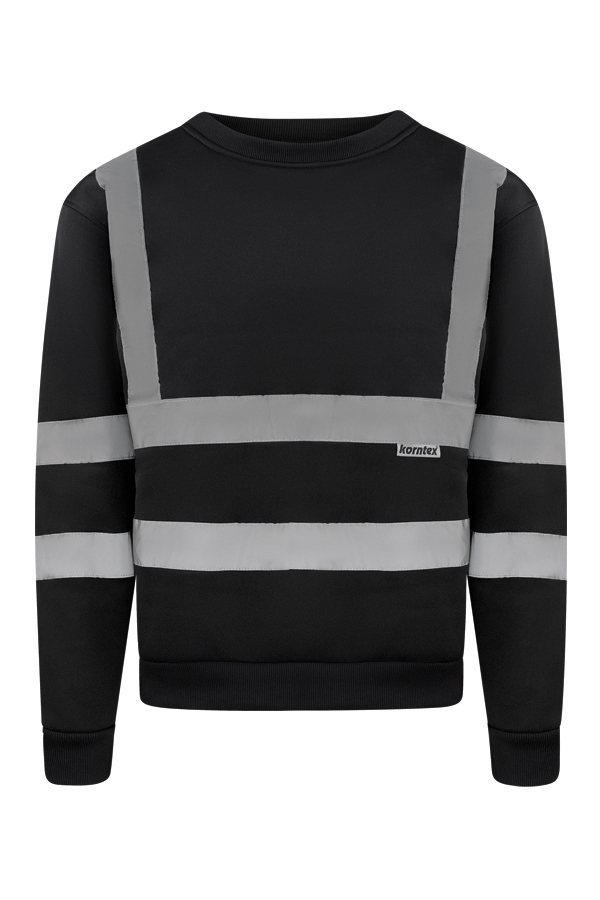 Korntex® Sweatshirt „Limerick“ - Schwarz - 3XL