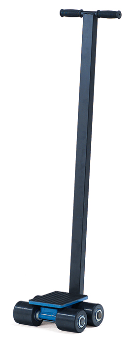 6956-a3d691 Fahrwerk lenkbar - Tragplatte L 185 x B 150 mm - 2 Achsen - 4 Rollen - Tragkraft 3 t