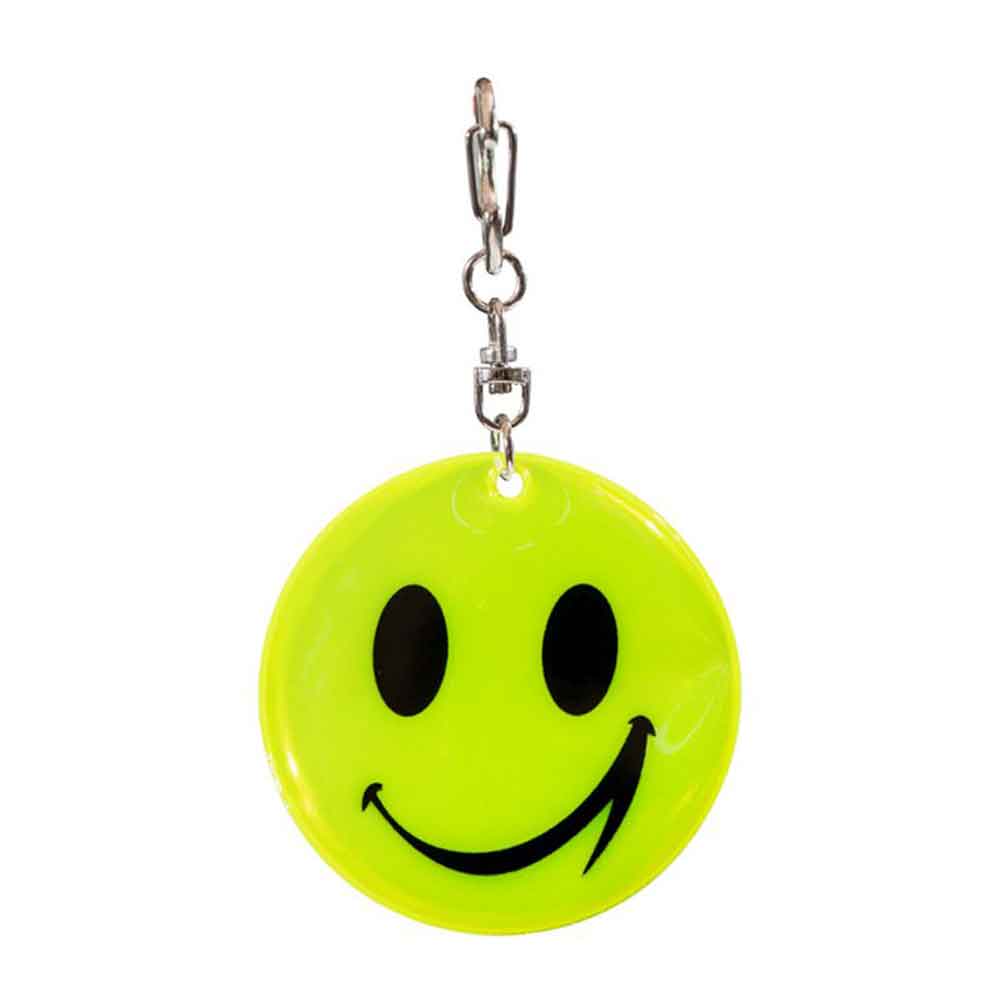 Smiley-Anhänger - Reflektierend - rund - 2 Farben