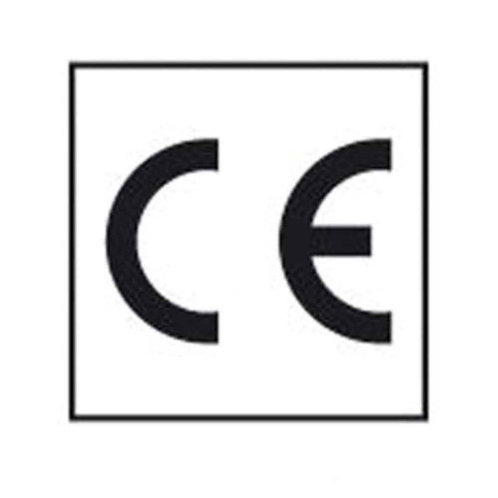 CE-Kennzeichnung - eckig - Text: CE - Bogen oder Rolle