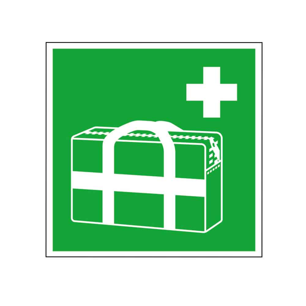 Erste-Hilfe-Schild - Medizinischer Notfallkoffer Erste-Hilfe-Schild - Medizinischer Notfallkoffer