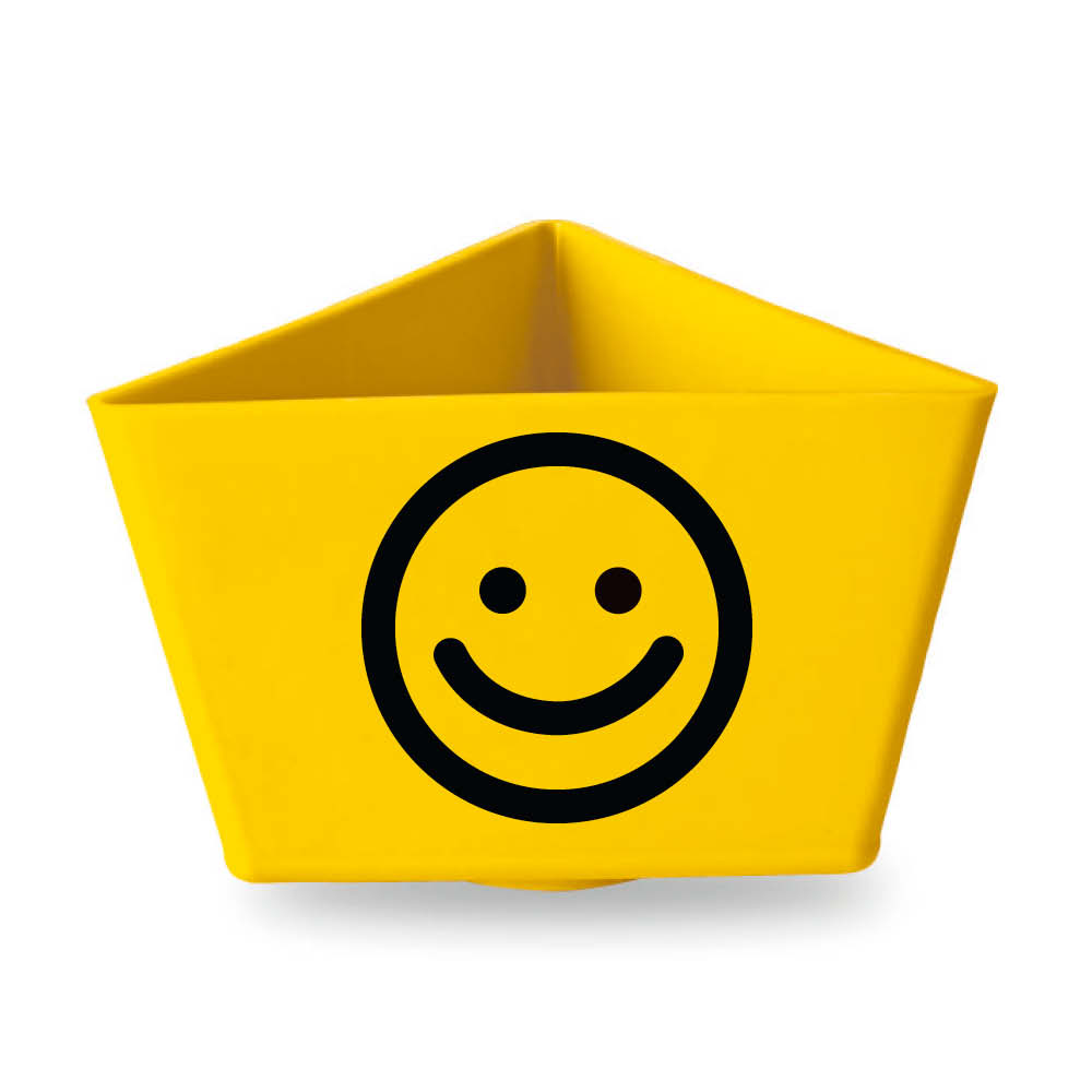 Leitzahlenträger - Motiv SMILE "FREUNDLICH" - mit Magnethaftung - 11 Farben
