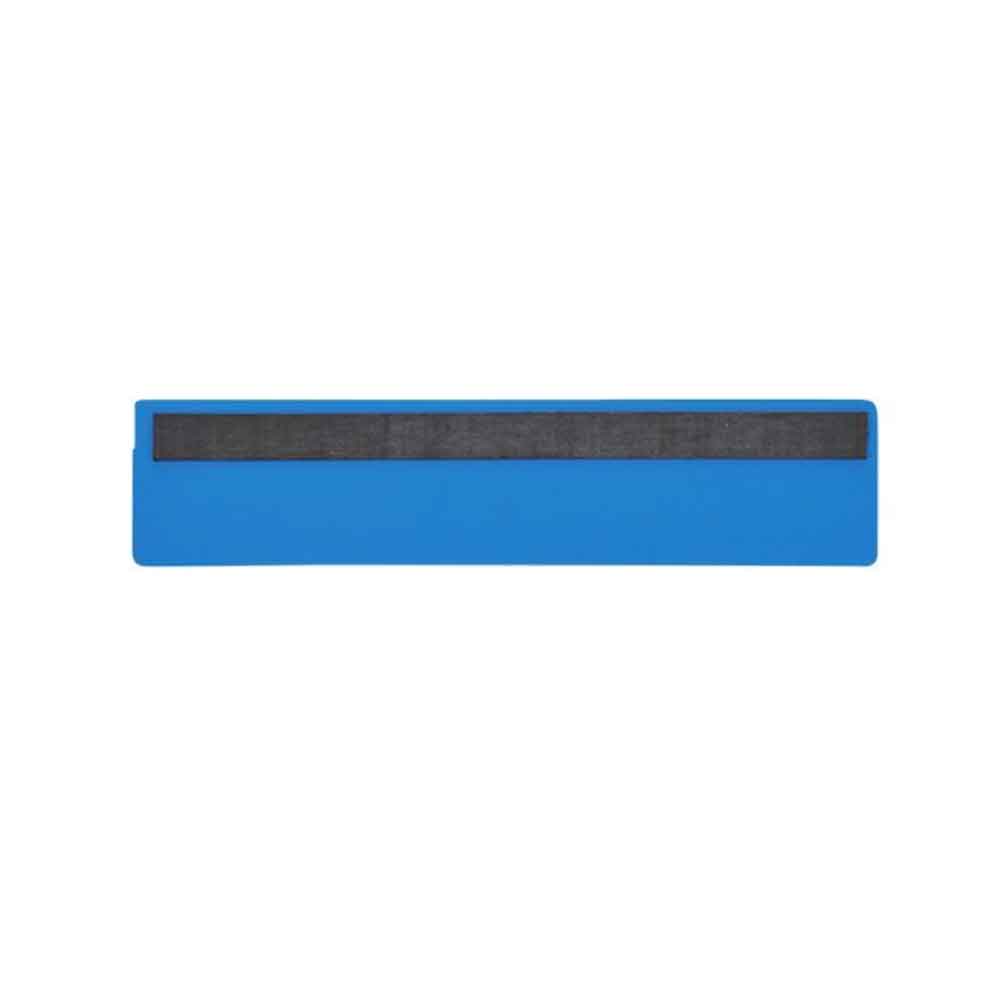 Magnetische Etikettentaschen - 1 Magnetstreifen - 220 x 50 mm - Blau