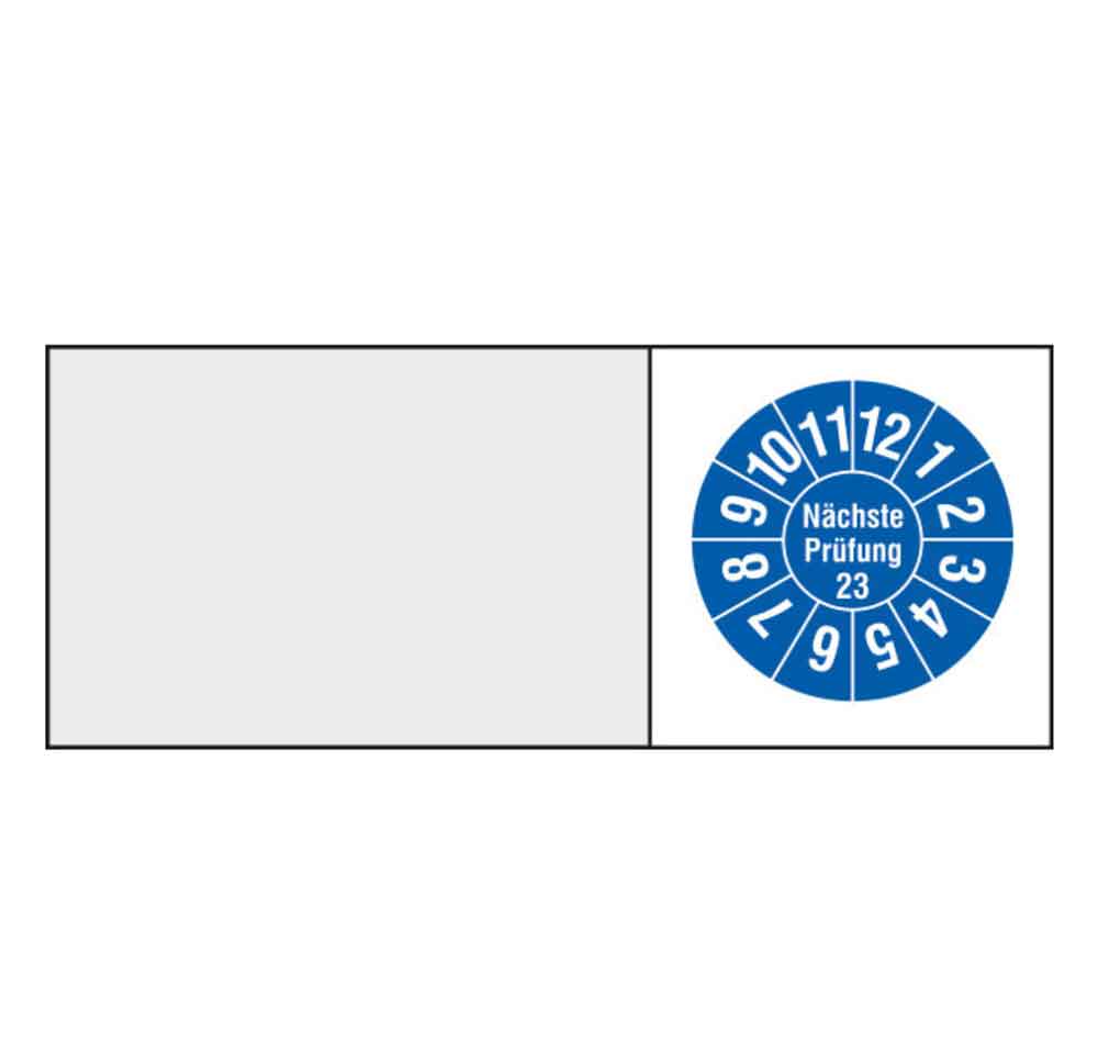 38-18-502-0-00-23-056-naechste-pruefung-23-f8639a Kabelprüfplakette auf Bogen - Nächste Prüfung