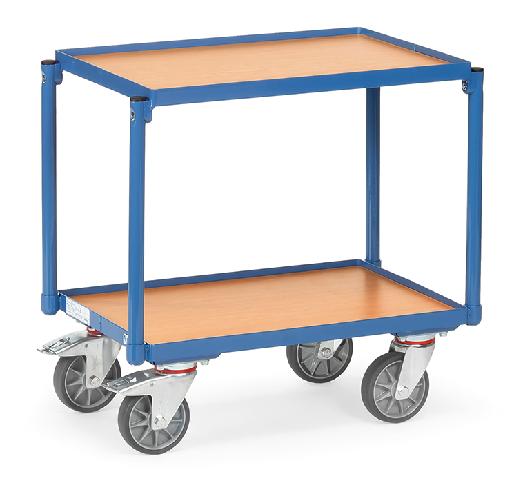 13540-17be84 Eurokasten-Roller - 2 Plattformen mit je 605 x 408 mm - mit Rand - Tragkraft 250 kg