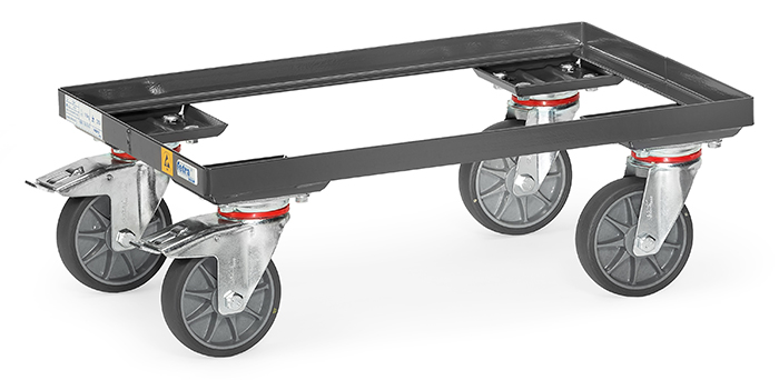 ESD-Eurokasten-Roller - elektrisch leitfähig - Ladefläche L 605 x B 405 mm - Tragkraft 250 kg