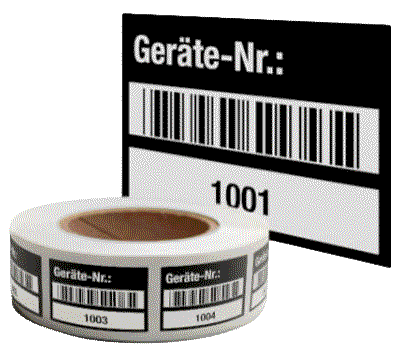 Inventaretiketten zur sicheren und dauerhaften Kennzeichnung