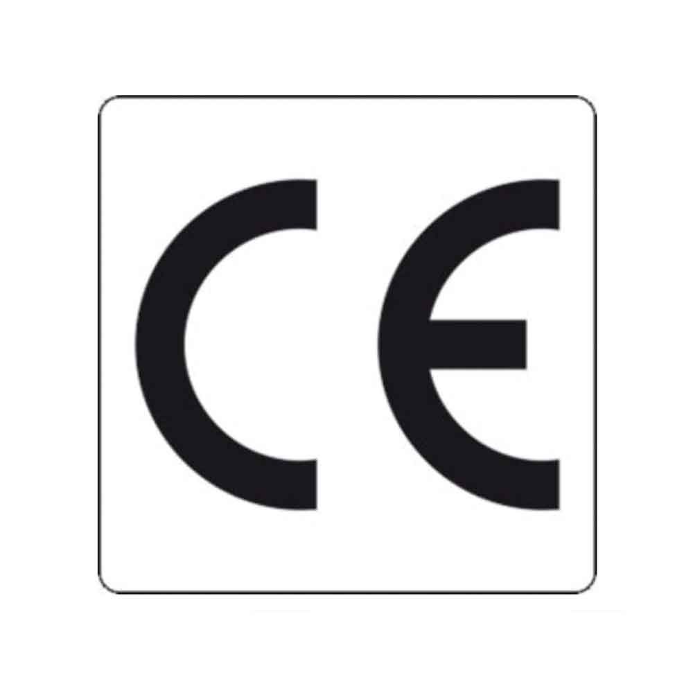 CE-Kennzeichnung - eckig - Text: CE - Bogen oder Rolle