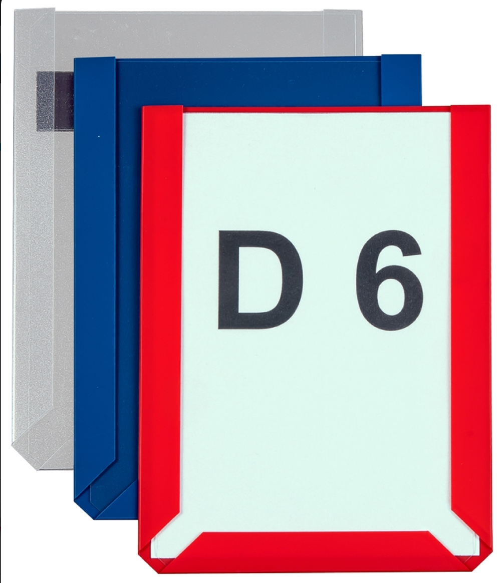 Magnet-Sichttasche - DIN A6 Hochformat - in 3 Farben