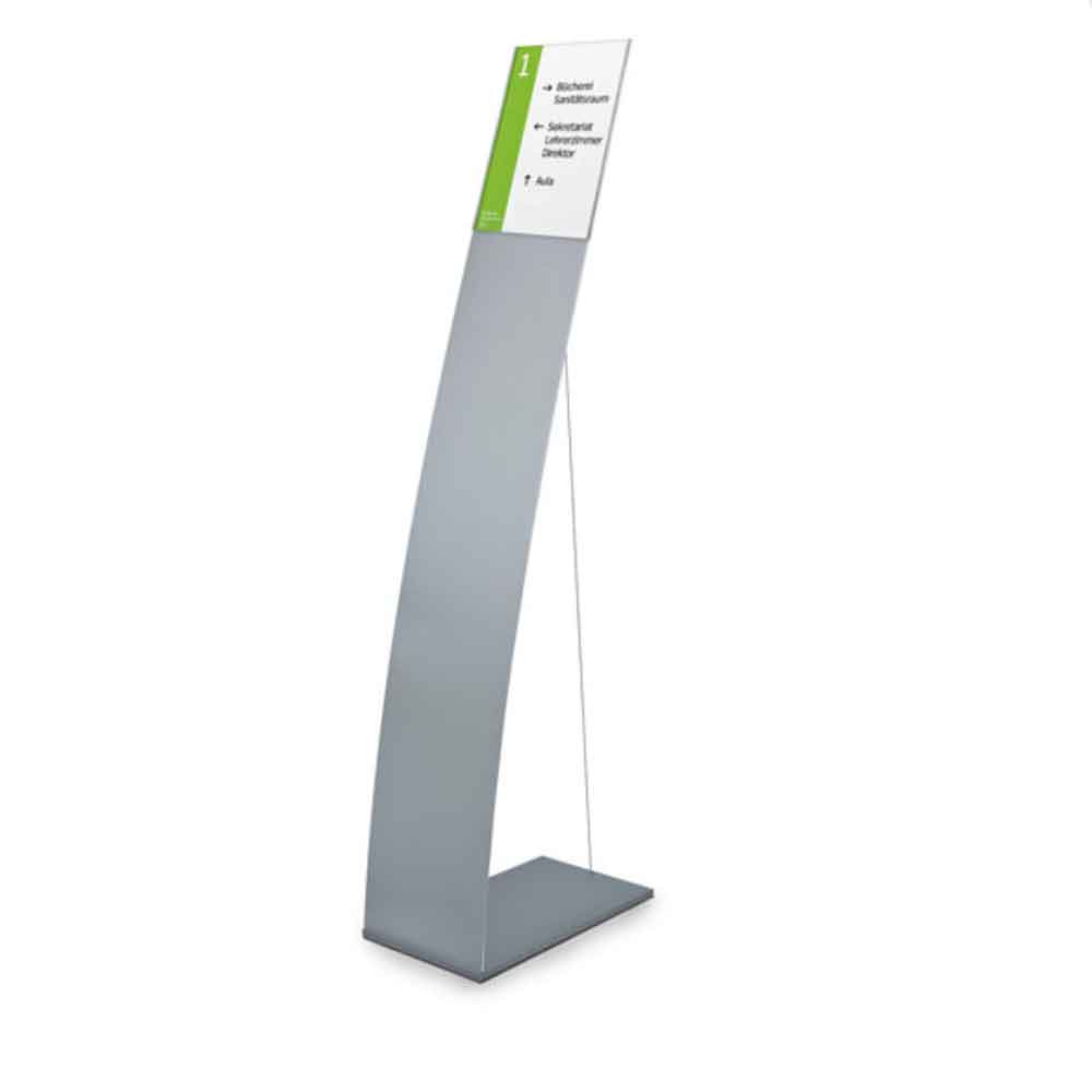 LITE SECURE Bodenaufsteller - mit Format DIN A4 und DIN A3 - mit Infotafel, Spannseil und Aluminium-Fuss LITE SECURE Bodenaufsteller - mit Format DIN A4 und DIN A3 - mit Infotafel, Spannseil und Aluminium-Fuss