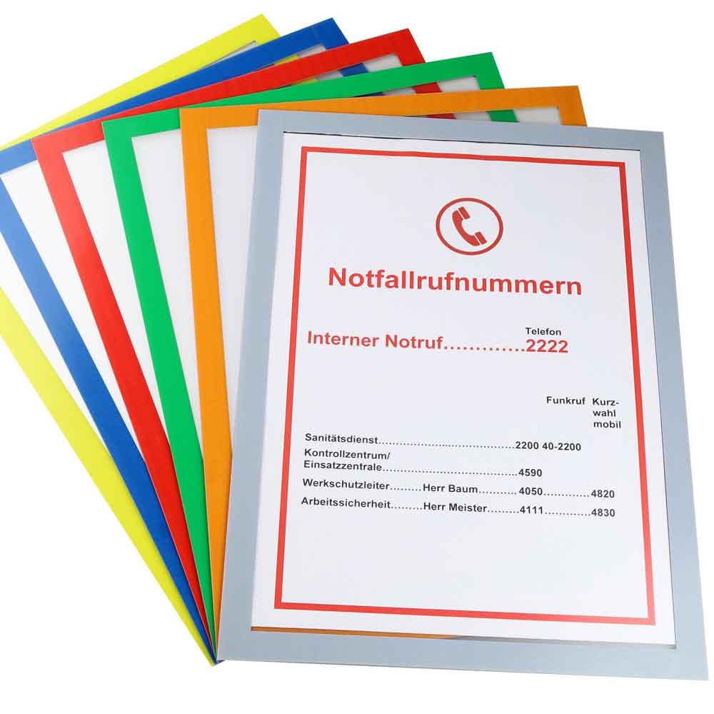 30-80-127-1-00-05-002-magnetische-infotasche-premium-bf0a91 Magnetische Infotasche Premium - magnethaftend - 6 Farben
