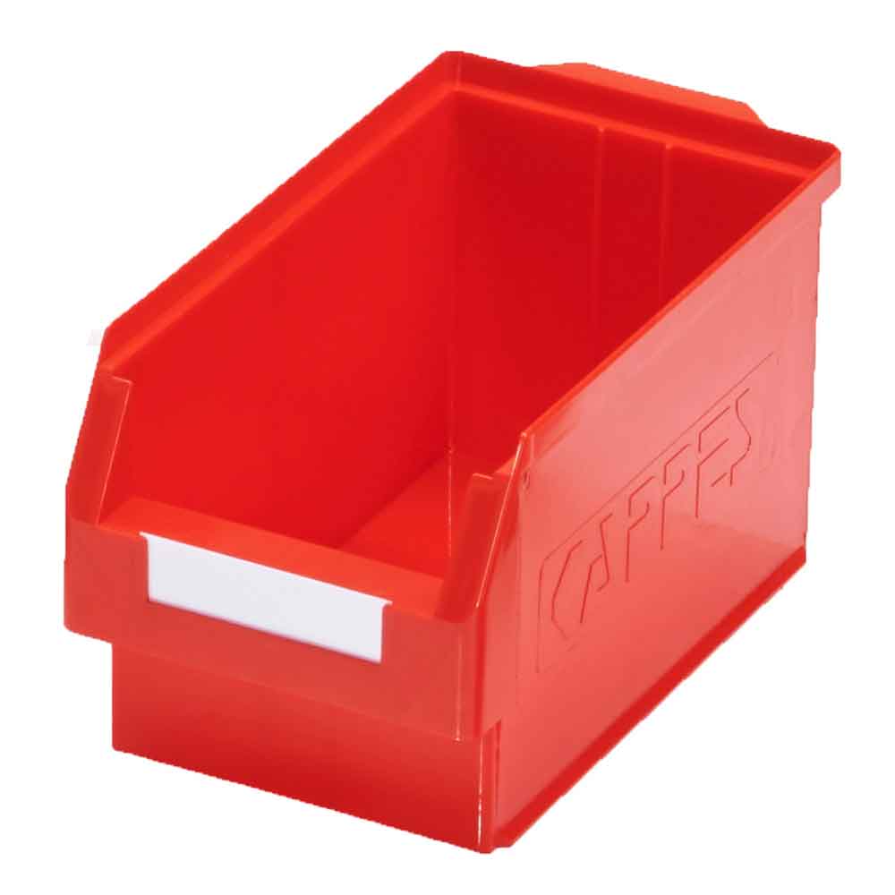 12-60-00-02-50-01-090-rasterplan-lagersichtkasten-gr-3-rot-a22e56 RasterPlan® - Lagersichtkasten für Schlitzplatten - Größe 3 - 350 x 200 x 200 mm - 6 Farben