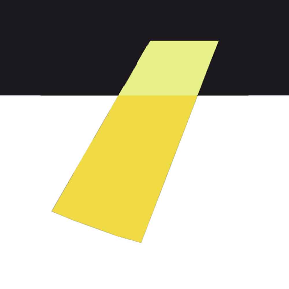 Warnmarkierungsstreifen in Gelb - tagesfluoreszierend und langnachleuchtend Warnmarkierungsstreifen in Gelb - tagesfluoreszierend und langnachleuchtend