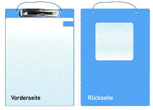 Detailzeichnung der Auftragstasche Klemmfix