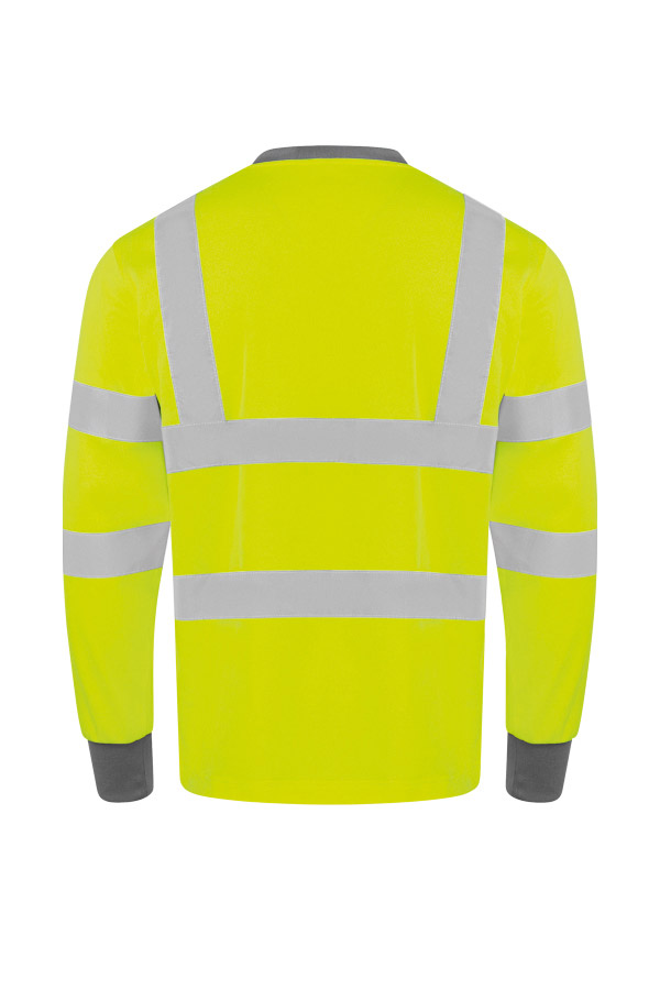 Korntex® Hi-Vis Poly-Cotton Long Sleeve „Murcia“ - Signal-Gelb - 7XL Korntex® Hi-Vis Poly-Cotton Long Sleeve „Murcia“ - Signal-Gelb - 7XL