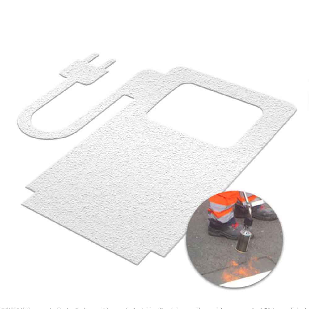 Ladestation E-Auto - Bodenmarkierung zur Kennzeichnung von Parkflächen - B 150 cm Ladestation E-Auto - Bodenmarkierung zur Kennzeichnung von Parkflächen - B 150 cm