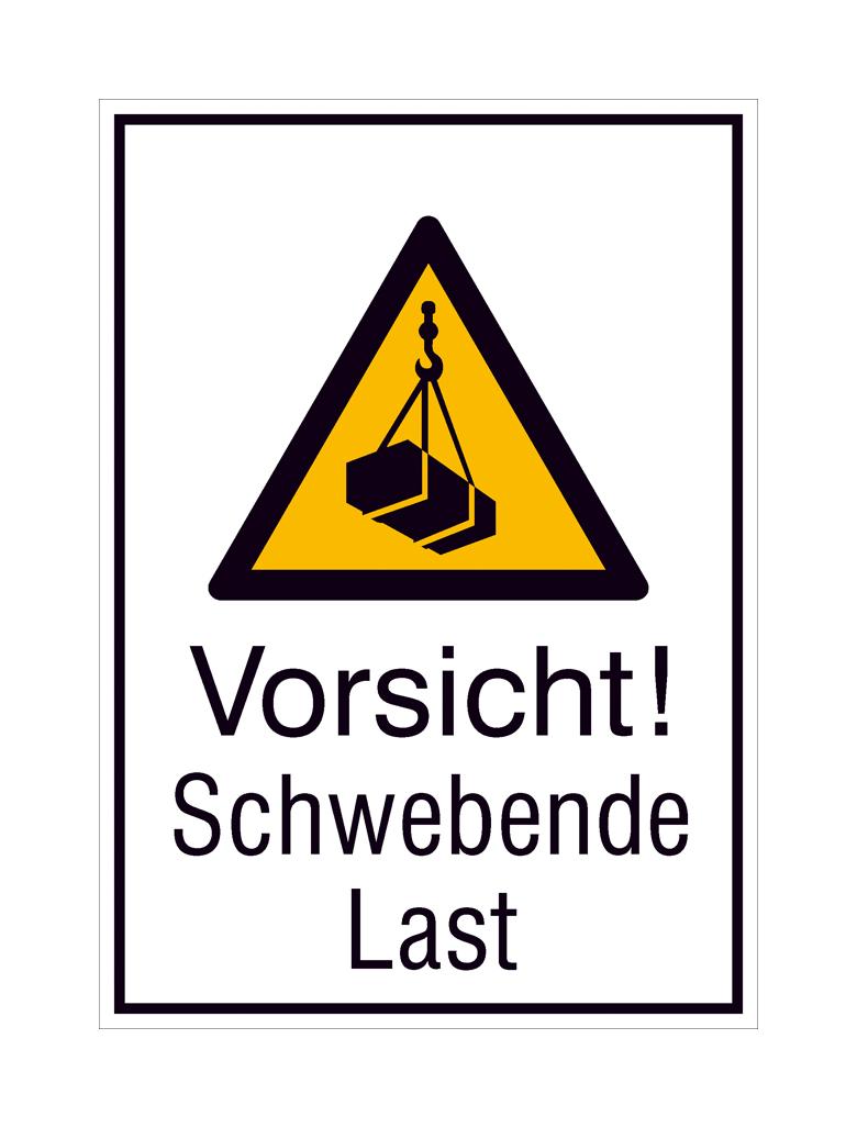 Warn-Kombischild - Vorsicht! Schwebende Last