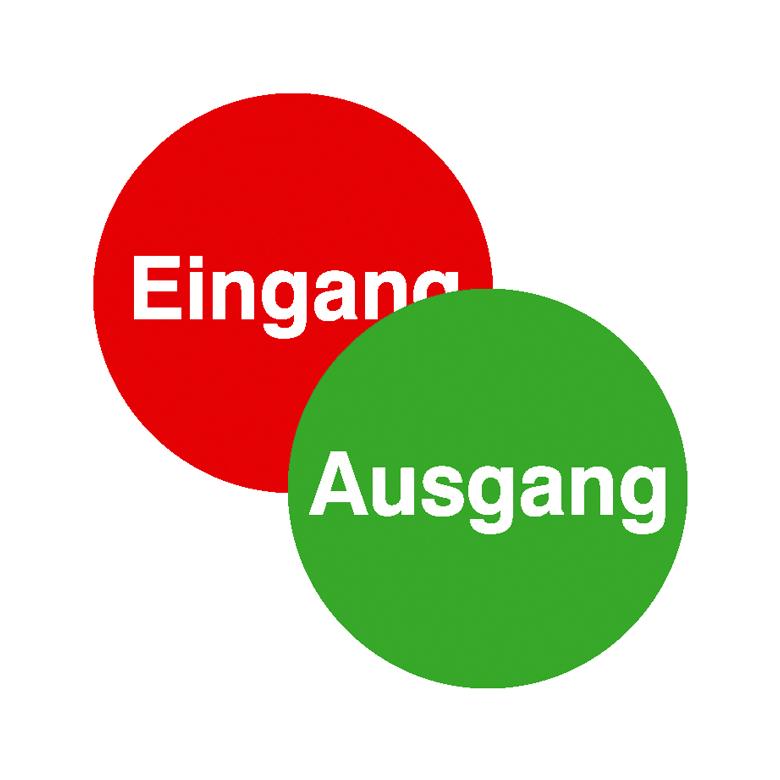39-25-346-0-00-058-turschild-zweiseitig-eingang-ausgang-295613-65aaa1 Türschild - zweiseitig - Text: Eingang / Ausgang