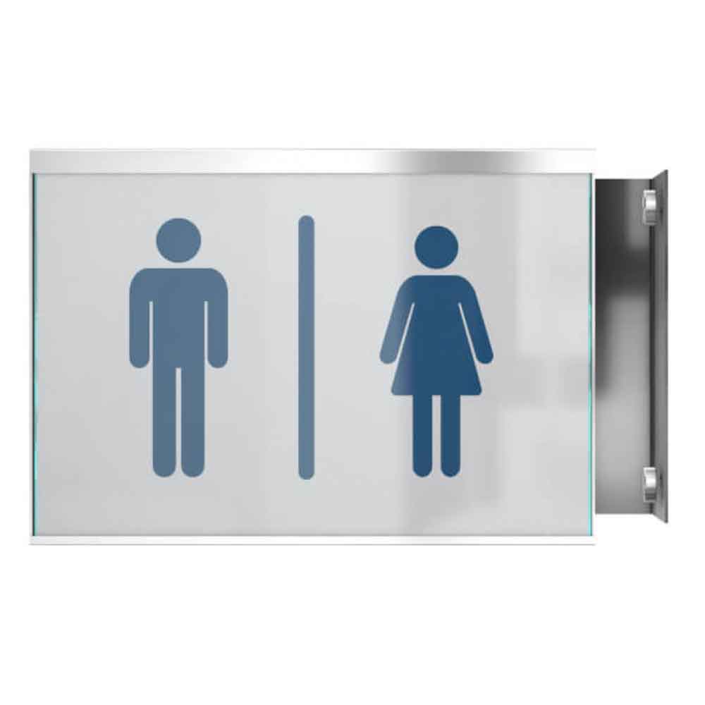 GlasFix Fahnenschild - bestehend aus 2 Echtglas-Schildern und einem Edelstahlbügel - in 5 Größen GlasFix Fahnenschild - bestehend aus 2 Echtglas-Schildern und einem Edelstahlbügel - in 5 Größen
