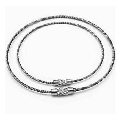 Stahlseil aus Edelstahl mit Schraubverschluss