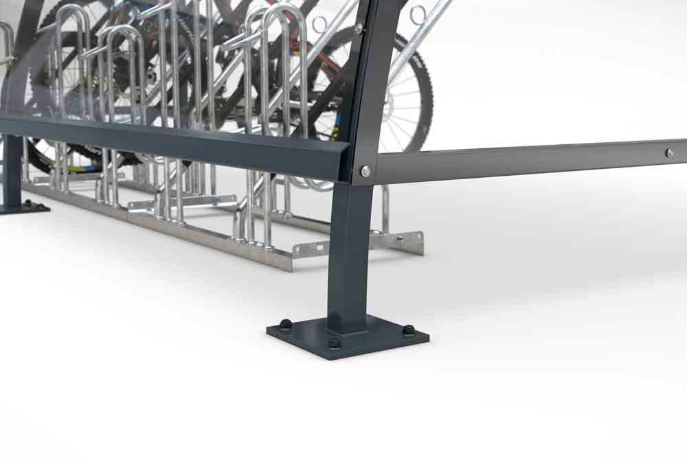 Materialüberdachung - Bamberg B 1/02 - Silber - Bausatz Materialüberdachung - Bamberg B 1/02 - Silber - Bausatz