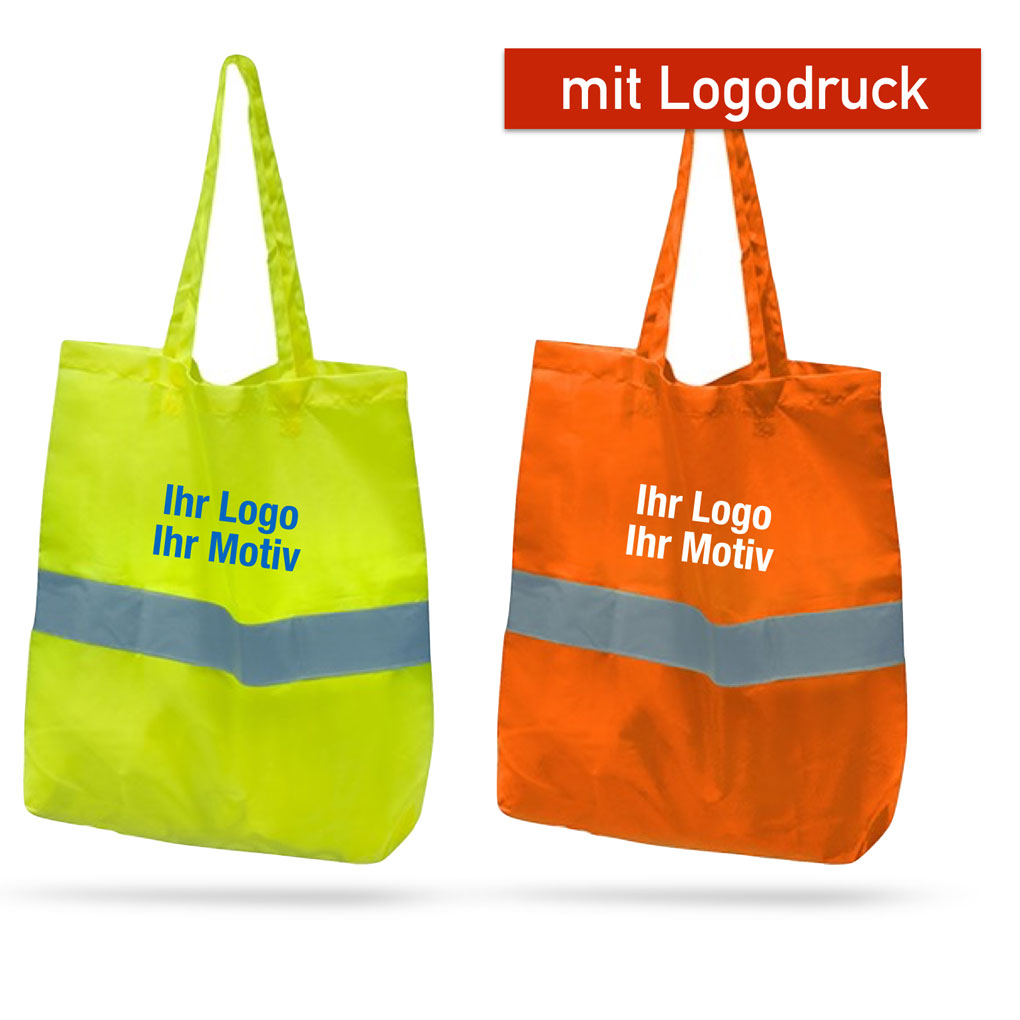 Reflektierende Tasche - lange Henkel - 2 Farben