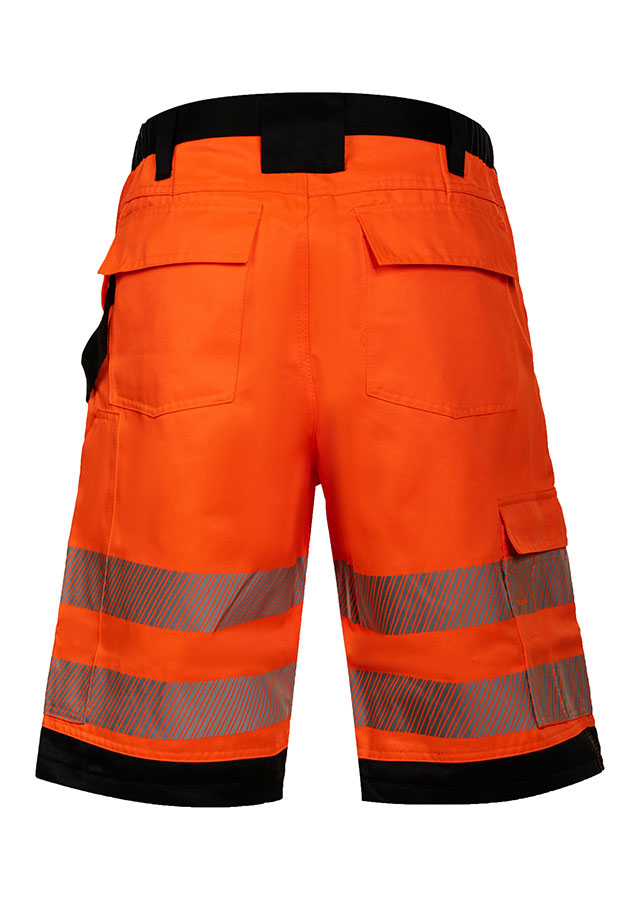 Korntex® - EOS - Hi-Vis Shorts mit schwarzen Partien - Signal-Gelb/Schwarz - 52