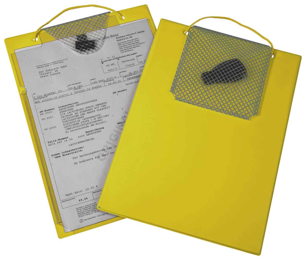 Auftragstasche "TURBO" - DIN A4 - XXL Dehnfaltentasche vorne