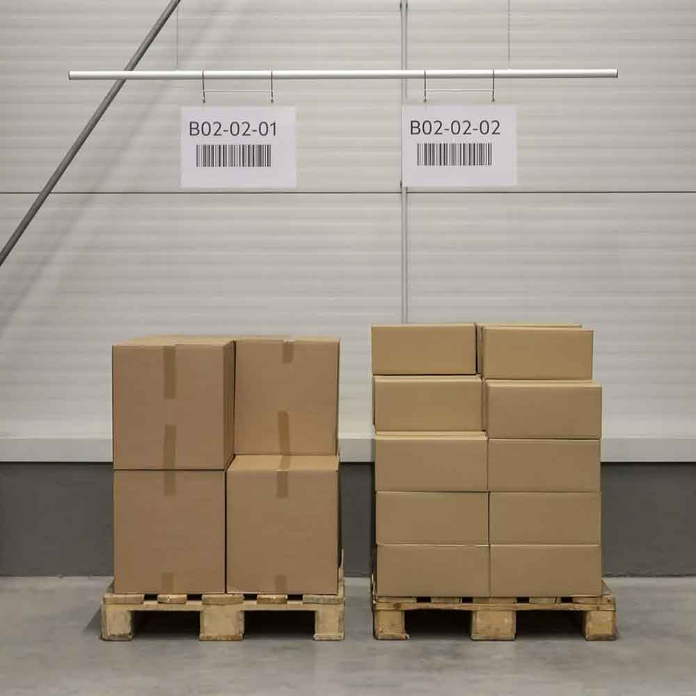 Blocklager Schild - hängende Beschilderung im Lager, Verkaufsraum etc.