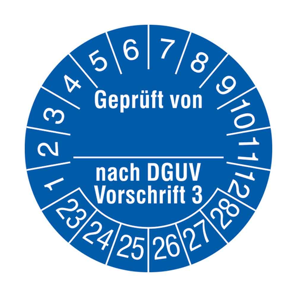 38-18-030-0-11-23-056-geprueft-von-nach-dguv-vorschrift-3-23-28-b590e6 Prüfplakette auf Rolle - Geprüft von ... nach DGUV Vorschrift 3