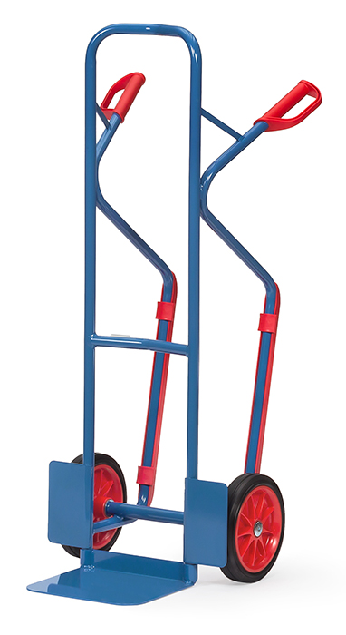 B1330V_fetra_stapelkarre-bfc98e Stapelkarre - Räder wahlweise - Kunststoff-Gleitkufen auswechselbar - Schaufelbreite 320 mm