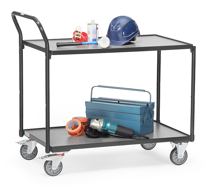 2742_7016_live-004795 Tischwagen GREY EDITION - in 2 Größen - 2 Ladeflächen - Tragkraft 300 kg