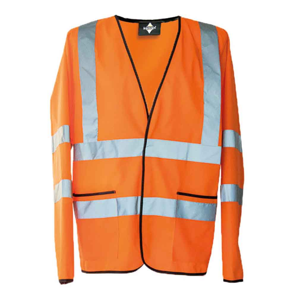 Hi-Vis Leichte Warnjacke Andorra - 6 Größen - in Gelb oder Orange - ohne Werbeanbringung