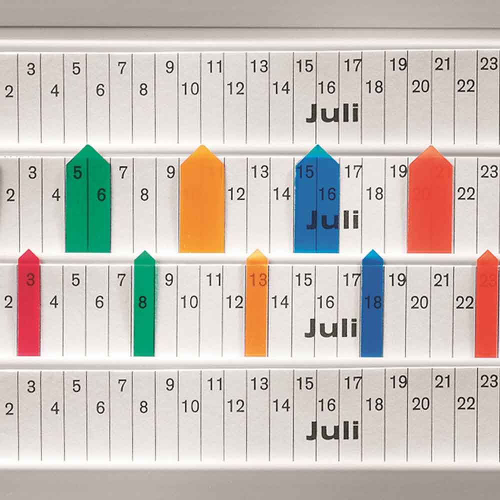 Schmale Planungssignale - für Einstecktafeln - System Visiplan