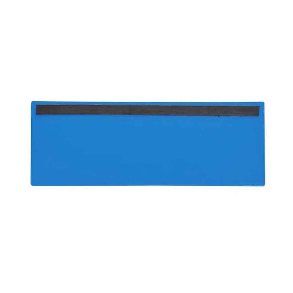 Magnetische Etikettentaschen - 1 Magnetstreifen - 325 x 120 mm - Blau