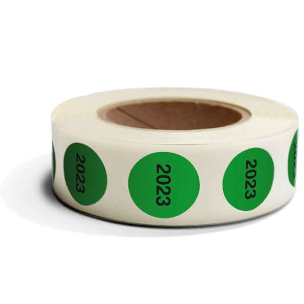 Inventur-Etiketten - mit Jahreszahl - in 4 Farben Inventur-Etiketten - mit Jahreszahl - in 4 Farben