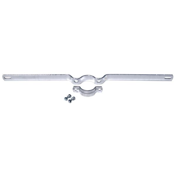 Rohrschelle - mit 700 mm Lochabstand - für Rohrpfosten mit 6,0 oder 7,6 cm Durchmesser