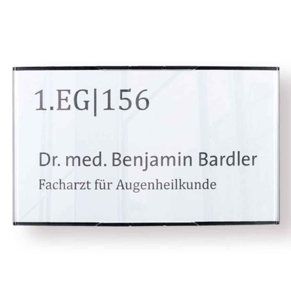 PacificX Türschild - leicht gewölbt - für Papiereinlagen PacificX Türschild - leicht gewölbt - für Papiereinlagen