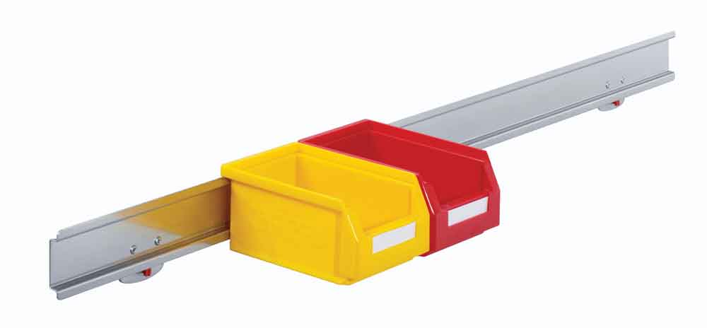 RasterPlan® - Lagersichtkastenhalter - für 5 oder 9 Kästen in Größe 7 - 2 Farben