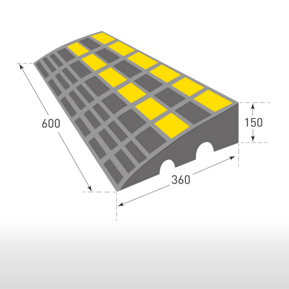 30-82-101-0-00-02-056-bordsteinrampe-60-36-15-masszeichnung-b40213 Bordsteinrampe - Antirutsch-Oberfläche - Reflexstreifen - 2 Größen