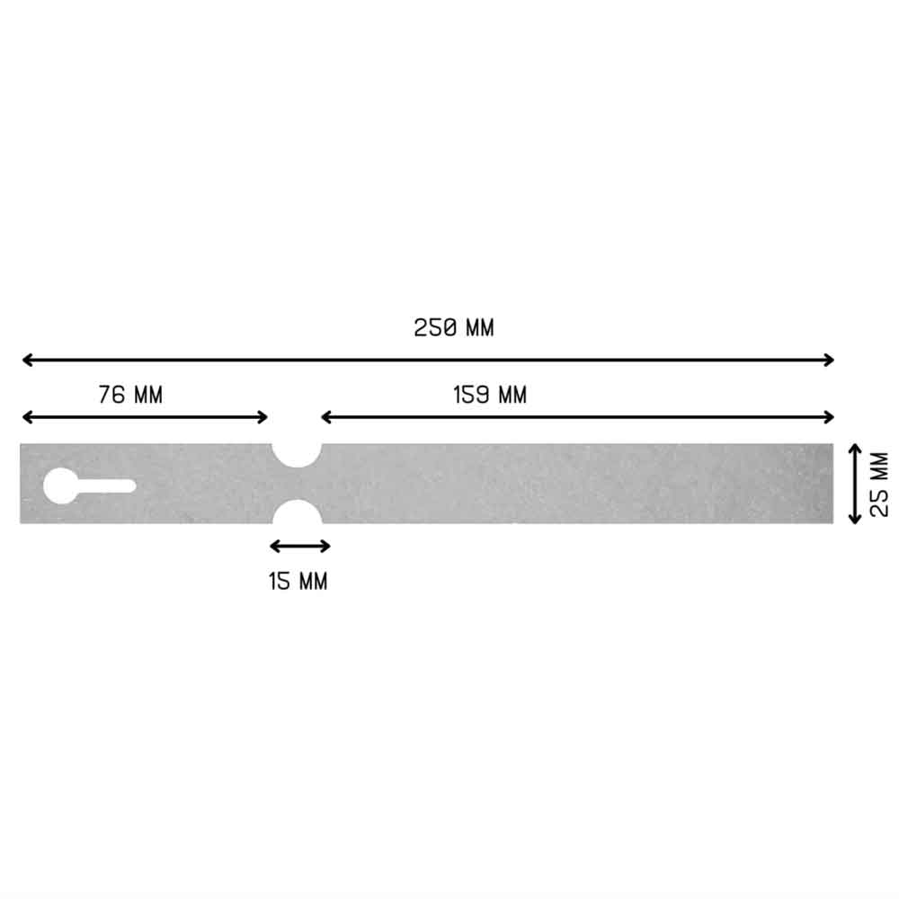 Tyvek Schlaufenetiketten auf der Rolle - Format 250 x 25 mm - 1500 Etiketten - in 5 Farben