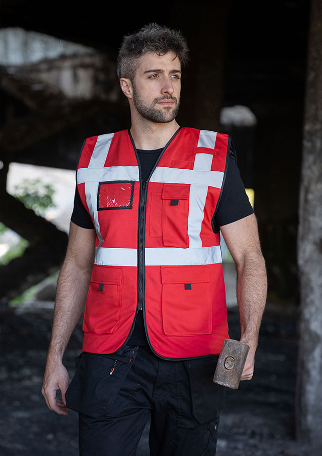 Korntex® Gefütterte Warnweste Comfort-Fit „Wismar“