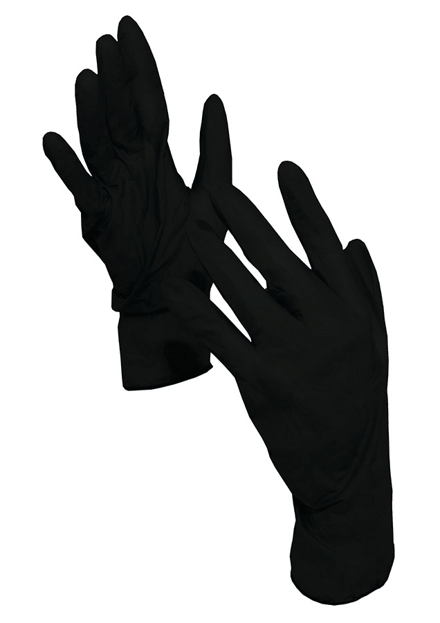 Korntex® Einweg-Nitrilhandschuhe, 100er Pack, AQL 1.5 "Kars" - Schwarz - M